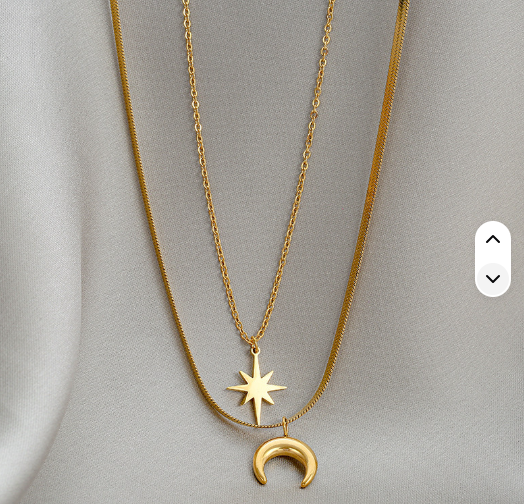 COLLIER Élégant de Bijoux superposé dans son coffret