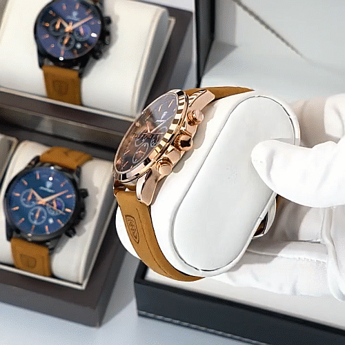 ⭐⭐⭐⭐⭐ Montre de luxe POEDAGAR ORIGINALE, bracelet en cuire de luxe, montre à Quartz étanche, calendrier lumineux chronographe, résistant à l'eau