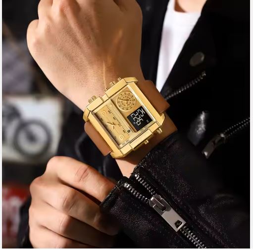 ⭐️⭐️⭐️⭐️⭐️ Montre Homme de Luxe POEDAGAR – Chronographe Lumineux, Étanche 3 ATM, Acier Inox & Quartz